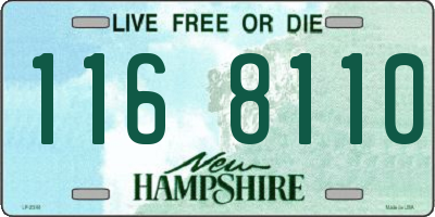 NH license plate 1168110