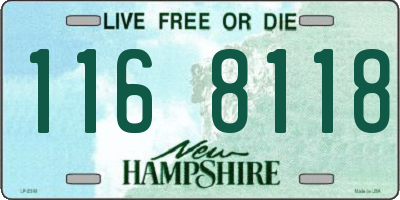 NH license plate 1168118