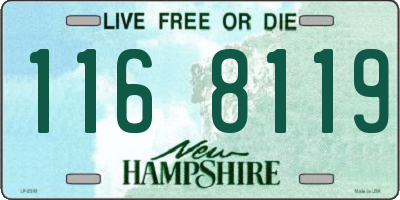 NH license plate 1168119