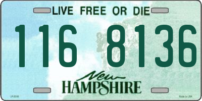NH license plate 1168136