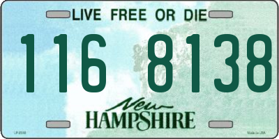 NH license plate 1168138