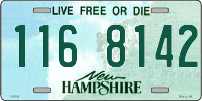 NH license plate 1168142