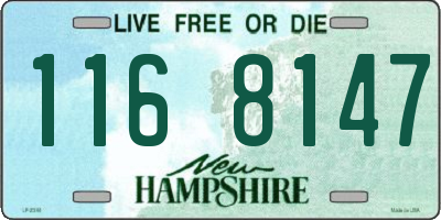NH license plate 1168147