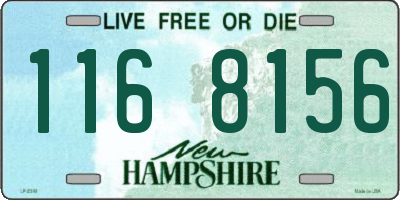 NH license plate 1168156