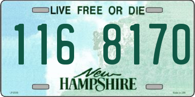 NH license plate 1168170