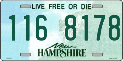 NH license plate 1168178