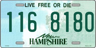 NH license plate 1168180