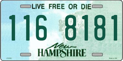NH license plate 1168181