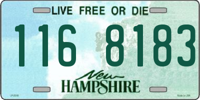 NH license plate 1168183