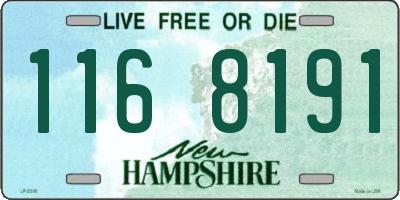 NH license plate 1168191