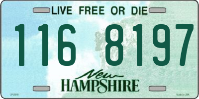 NH license plate 1168197