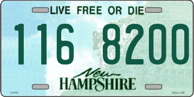 NH license plate 1168200