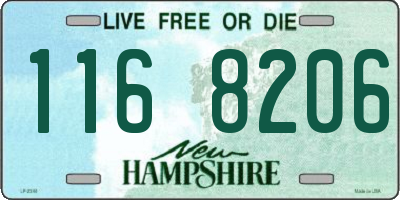 NH license plate 1168206