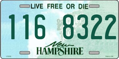 NH license plate 1168322