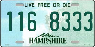 NH license plate 1168333