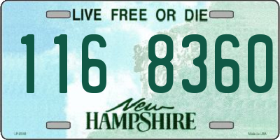 NH license plate 1168360
