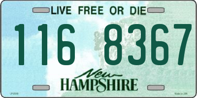 NH license plate 1168367