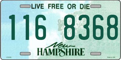 NH license plate 1168368