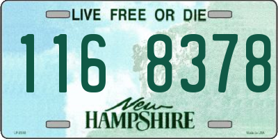 NH license plate 1168378