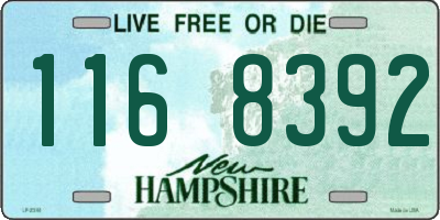 NH license plate 1168392
