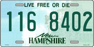 NH license plate 1168402