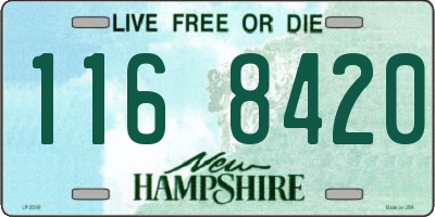 NH license plate 1168420