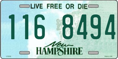 NH license plate 1168494