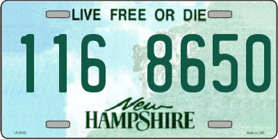 NH license plate 1168650