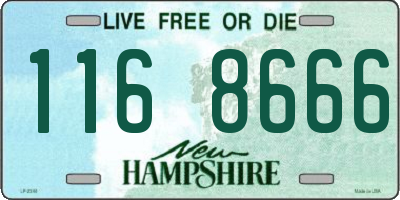 NH license plate 1168666