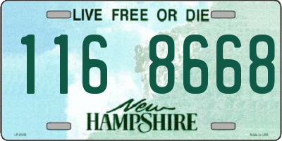 NH license plate 1168668