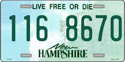 NH license plate 1168670