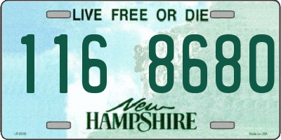 NH license plate 1168680