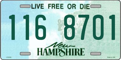 NH license plate 1168701