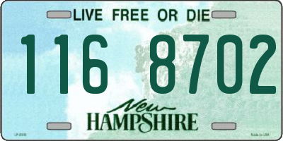 NH license plate 1168702