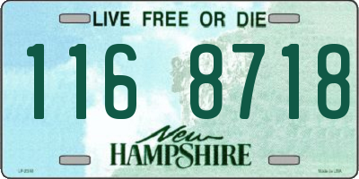 NH license plate 1168718