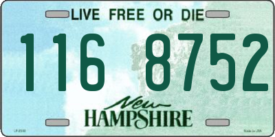 NH license plate 1168752