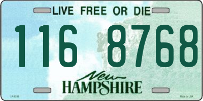 NH license plate 1168768