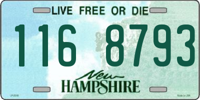 NH license plate 1168793