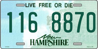 NH license plate 1168870