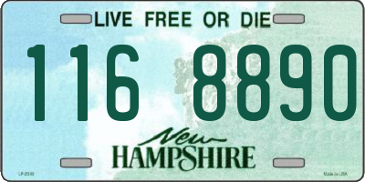 NH license plate 1168890