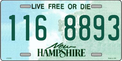 NH license plate 1168893