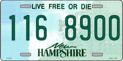 NH license plate 1168900