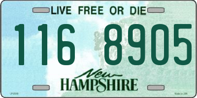 NH license plate 1168905