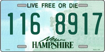 NH license plate 1168917