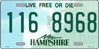 NH license plate 1168968
