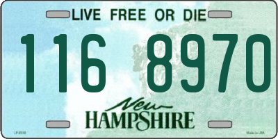NH license plate 1168970