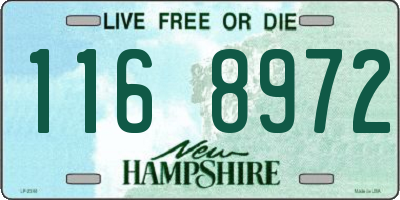 NH license plate 1168972