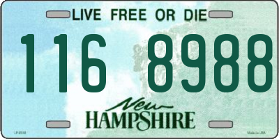 NH license plate 1168988