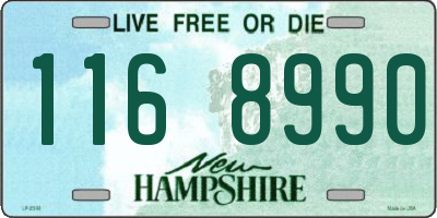 NH license plate 1168990