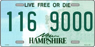 NH license plate 1169000